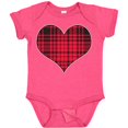 thumbnail image 3 of Inktastic Red Plaid Heart Boys or Girls Baby Bodysuit, 3 of 5