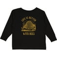 thumbnail image 3 of Inktastic Life's Better With Bees Boys or Girls Long Sleeve Toddler T-Shirt, 3 of 5