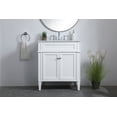 thumbnail image 3 of Elegant Lighting Vf12530 Park Avenue 30" Free Standing Single Basin Vanity Set - Wood, 3 of 7