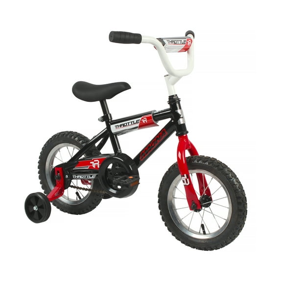 Dynacraft Throttle 12 inch BMX Bicycle for Kids Ages 3-5, Black – Beginner Bike for Boys and Girls