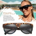 thumbnail image 4 of Oversized Flat Top Women's Fashion Sunglasses Trendy Big Square Designer Retro Sun Glasses, 4 of 5