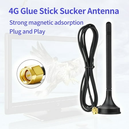 Soumake TV Antenna Wide Range 360 Degree Signal Reception Suction Up GSM/3G/4G/WIFI Digital Box Indoor Antenna TV Accessories