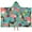 German Shepherd With, variant on German Shepherd with Pioneer Flower Hooded Bath Towel,60"x35" for Ages 3 To 12 Kids, Quick Dry Lightweight Soft Microfiber Hood Beach Towel Cover Up for Kids