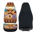 thumbnail image 6 of XYZCANDO Highland Cattle Car Front Seat Covers Polyester Easy to Install Auto Seat Covers Interior Driver Seat, Soft Waterproof SUV Van, 6 of 10