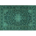 thumbnail image 1 of Ahgly Company Indoor Rectangle Persian Turquoise Blue Traditional Area Rugs, 5' x 7', 1 of 4
