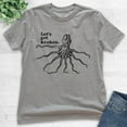 thumbnail image 2 of Kids Let's Get Kraken T-shirt, Youth Kids Boy Girl T-Shirt, Animal Pun T-shirt, Funny Giant Octopus Squid Shirt, Dark Heather Gray, Medium, 2 of 4