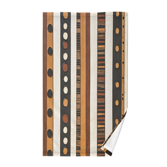 Yayeee 100% Cotton Hand Towels for Bathroom 16" x 28" Soft Absorbent Kitchen Towel, Abstract Dots