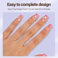 thumbnail image 2 of Press On Nails Misssix XBASICTIPS French Tips, 300 unidades, color rojo, 2 of 7