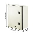thumbnail image 3 of VEVORFiberglass Enclosure 15.7 x 11.8 x 7.9" Electrical Enclosure Box NEMA 3X Electronic Equipment Enclosure Box IP65 Weatherproof Wall-Mounted Electrical Enclosure With Hinges & Quarter-Turn Latches, 3 of 10