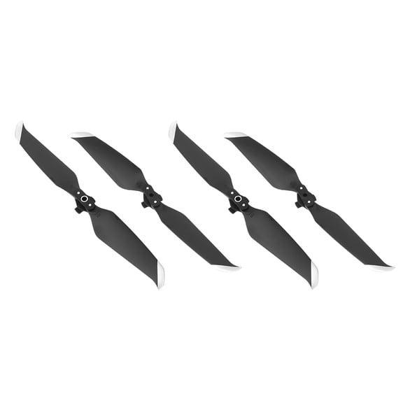 4 hélices de liberación rápida de bajo ruido, accesorio apto para dron Mavic AIR 2, borde negro y plateado