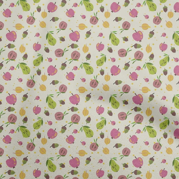 oneOone Cotton Cambric Beige Fabric Autumn Sewing Craft Projects Fabric Prints By Yard 42 Inch Wide