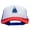 White Royal, variant on Space Rocket Embroidered Foam Panel Mesh Snapback - Royal White OSFM