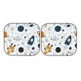 thumbnail image 7 of Daiia Cartoon Planets 2PCS Car Windshield Sun Shade, Foldable Sun Shield for Car Front Window, Auto Sun Blocker Visor Protector Universal for Truck SUV Pickup-Small, 7 of 7