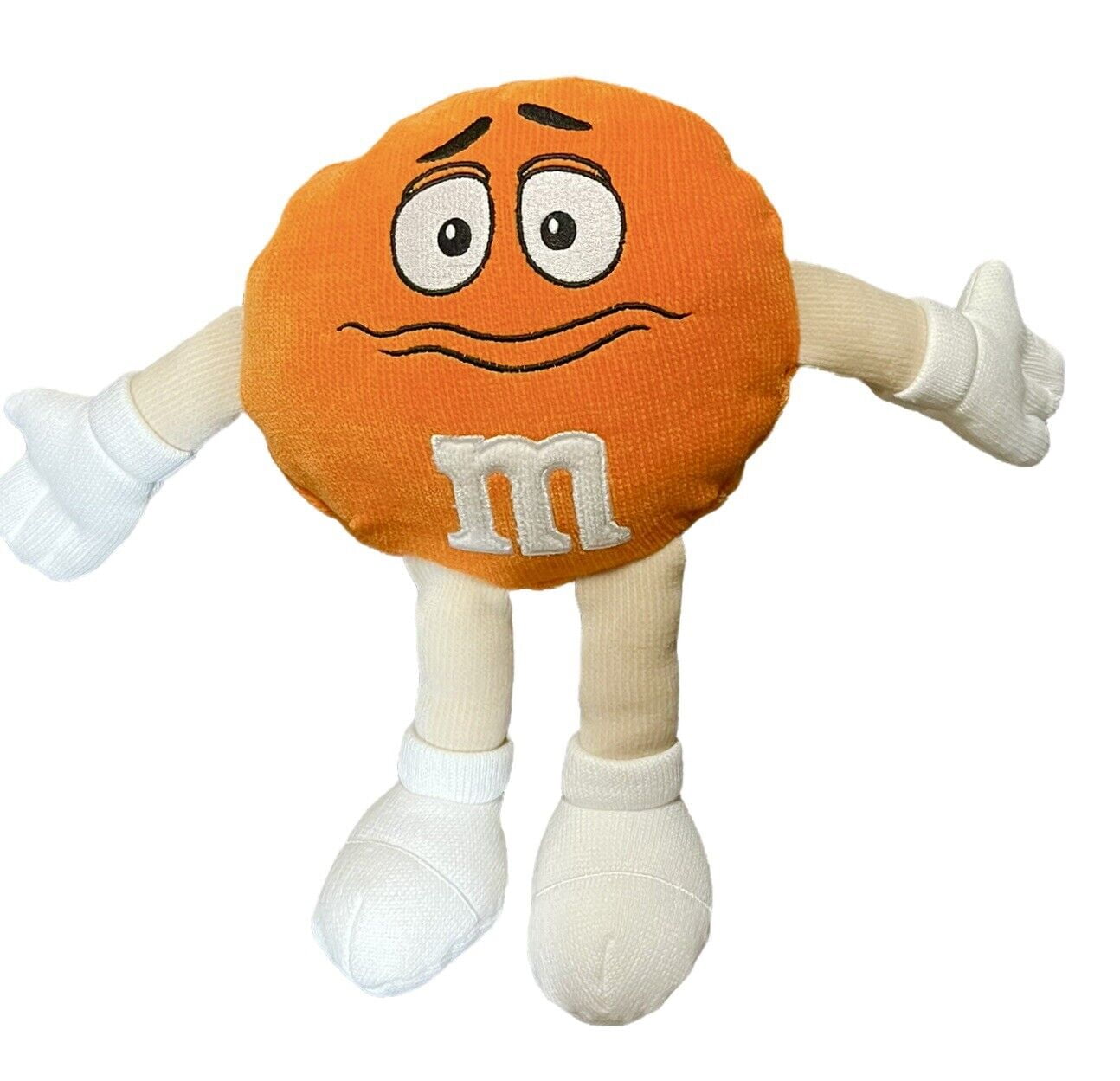 Orange M&M Plush 15 Soft Stuffed Animal Doll New M & M Authentic Rare