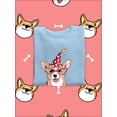 thumbnail image 3 of Welsh Corgi Puppy Let's Party Sweatshirt Women - Women Sweatshirt, 2XL, 3 of 4