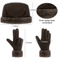 thumbnail image 5 of Loritta Winter Hats for Women Long Classic Scarf Warmer Gloves Set Winter Accessories for Women Brown, 5 of 5
