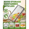 thumbnail image 3 of 54 PCS Food Storage Containers with Lids – BPA-Free, Leak-Proof Meal Prep Containers with Labels & Pen, Airtight Modular Design, Durable Microwave-Safe Plastic Kitchen Organization Set, 3 of 8