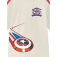 thumbnail image 2 of Captain America Boys Graphic Crew Neck Tee with Short-Sleeves, Sizes 4-18, 2 of 4