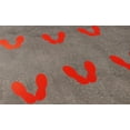 thumbnail image 3 of LiteMark RPT-750 Adhesive Indoor or Outdoor Path Marking Footprints, Direct People to The Correct Entry Point 11 Inch (Red, 1 Pairs), 3 of 3