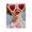 Romantic Red Heart Glasses Woman, variant on Stupell Industries Queen of Hearts Retro Glam Canvas Wall Art, design by The Prints Vibe