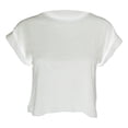 thumbnail image 1 of Mantis - Camiseta crop de manga corta para mujer señora (Blanco), 1 of 2