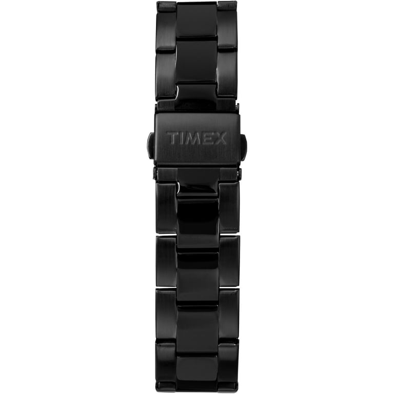 Timex Men's New England Black Watch, Stainless Steel