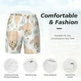 thumbnail image 6 of Picia Air Balloon and Flower pattern Mens Swim Trunks with Compression Liner Stretch Beach Shorts Quick Dry with Zipper Pockets No-Chafing Board Shorts-X-Large, 6 of 9
