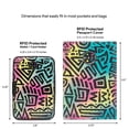 thumbnail image 4 of Maui and Sons RFID Protected Wallet and Passport Cover Set (Tribal Gradient), 4 of 4