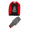 thumbnail image 1 of Pyjamas de Noël Amples pour la Famille à Manches Longues Col Rond Vêtements de Nuit Mode Décontractée Ensemble de Vêtements de Maison, 1 of 3