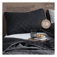 thumbnail image 3 of Edredón Ligero Real Textil + 2 Fundas de Almohada, Juego de Colcha King Size, Color Negro/Gris, 3 of 7