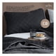 thumbnail image 3 of Edredón Ligero Real Textil + 2 Fundas de Almohada, Juego de Colcha King Size, Color Negro/Gris, 3 of 7