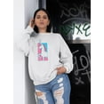 thumbnail image 2 of Unicorn Stencil Art Sweatshirt Women -Image by Shutterstock, Female Small, 2 of 4