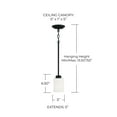 thumbnail image 2 of Capital Lighting 315211BN-338 Dixon 5" Wide Mini Pendant - Nickel, 2 of 5
