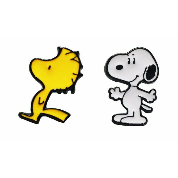 Woodstock Snoopy Characters Metal Enamel Stud Earrings Walmart Com Walmart Com