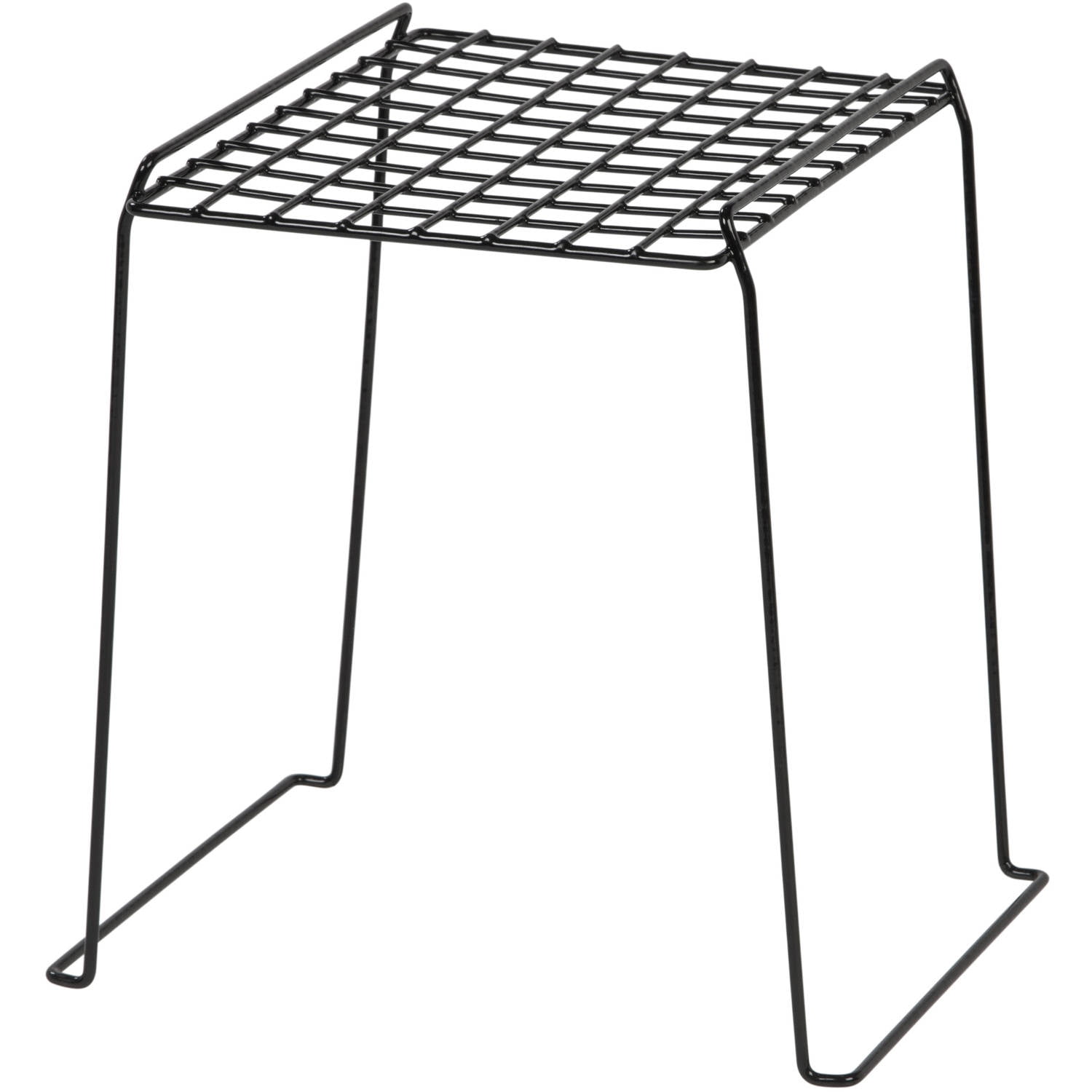 IRIS 12 Inch High Wire Locker Shelf, Black Set of 4