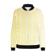 thumbnail image 4 of ChaoHeng Womens Jackets and Coats Clearance Up to 45% Off,Women's Printed Cardigan Jacket Zippered Jacket Long Sleeved Casual Jacket(Yellow,M), 4 of 5