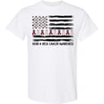 thumbnail image 3 of Inktastic Head and Neck Cancer Awareness Flag and Ribbon T-Shirt, 3 of 5