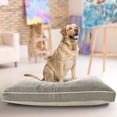 thumbnail image 6 of Lr Home Solid Stonewash Pillow Dog Bed, Gray, Ivory, 24" x 36" x 3", 6 of 10