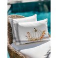 thumbnail image 4 of Outdoor Pillows Waterproof, White Pumpkin Fall Bedding Throw Pillows with Insert for Couch Sofa Bed, Thanksgiving Botanical Grey Striped 12x20 Inch Pillowcases Decorative Patio Pillow Set of 2, 4 of 8