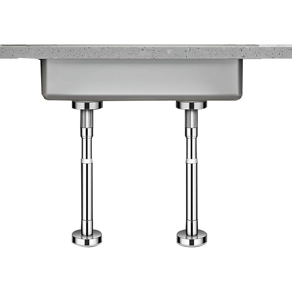 Undermount Sink Brackets Supports kit Universal Punch-free for Kitchen and Bathroom, Stainless Steel Adjustable Height, 2pcs