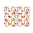 thumbnail image 2 of CADecor Happy Valentine's Day Window Treatment Panel Curtains Window Curtain Kitchen Curtain,Two Piece 26x39 Inches, 2 of 4