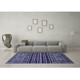 thumbnail image 3 of Ahgly Company Machine Washable Indoor Rectangle Southwestern Blue Country Area Rugs, 7' x 10', 3 of 4