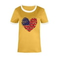 thumbnail image 4 of Leutsin T-Shirt Imprimé Col Rond pour Femmes Manches Courtes Tee Décontracté Blouse, 4 of 4
