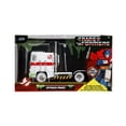 thumbnail image 2 of Jada Transformers G1 Optimus Prime Big Rig with Ghostbusters Ecto-1 Graphics - Die-Cast Vehicle - 1:24 Scale, Opening Doors, Hood & Trunk, Rubber Tires - Ages 8+ - White/Green, 2 of 6