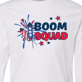 thumbnail image 4 of Inktastic 4th of July Boom Squad Blue and Red Fireworks Long Sleeve Youth T-Shirt, 4 of 5