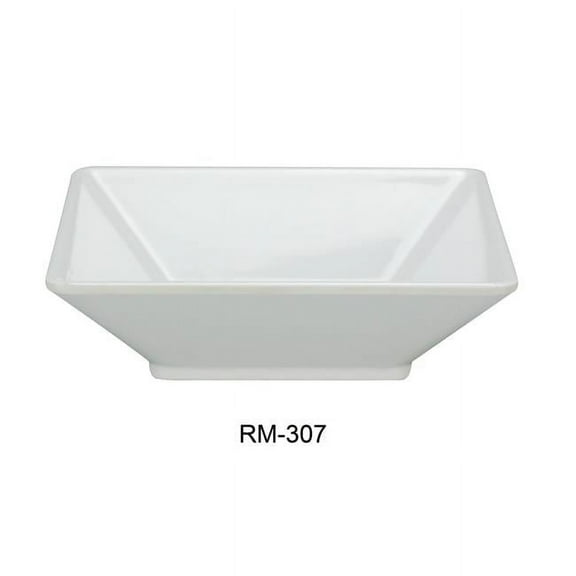 Rome Square Deep Plate, White - 22 oz - Pack of 24