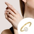thumbnail image 2 of Moda Anillo Regalo Perla Goteo Esmalte Anillo Abierto Femenino Senior Dedo Índice Anillo Ajustable Tamaño Anillo Daily Wear, 2 of 2