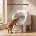thumbnail image 3 of AS12 Self-Cleaning Automatic Cat Litter Box for Multiple Cats, Safety Protection, Liners & Front Step, White, 3 of 10