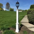 thumbnail image 4 of Pemberly Row Traditional Plastic Lamp Post without Mount in White, 4 of 8