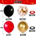 thumbnail image 4 of 60Pcs 12inch Black Gold Red Balloons, Red Black and Metallic Gold Balloons for Birthday, Anniversary, Graduation Party Decorations, 4 of 4